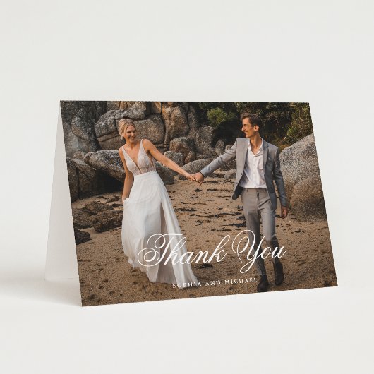 Foto Blank Wedding Dankeskarte