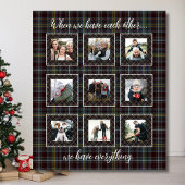 Foto Blanket der Familie Rustikales Patchwork Kari Fleecedecke