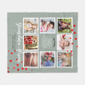 Foto Blanket Oma Poem Großarlas Familienbaum Fleecedecke (Vorderseite (Horizontal))