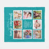 Foto Blanket Oma Poem Großarlas Familienbaum Fleecedecke (Vorderseite (Horizontal))