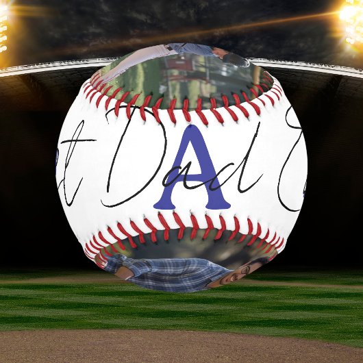 Foto Blau Bester Vater Aller Zeiten Baseball Pers