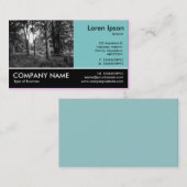 Foto - Blau grün - im Wald Visitenkarte (Vorne/Hinten)