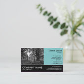 Foto - Blau grün - im Wald Visitenkarte (Stehend Vorderseite)