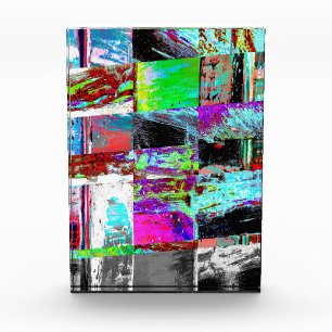 Foto-Block – Abstrakter Raster Fotoblock
