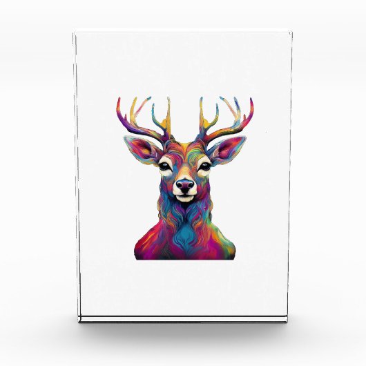 Foto Block - Das farbenfrohe Hirsch (Vorderseite)