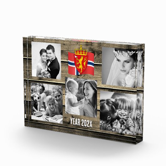 Foto-Block der norwegischen Familie, norwegische F Fotoblock (Rechts)