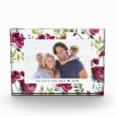 Foto-Block für benutzerdefinierte Winterblüten Fotoblock (Vorderseite)