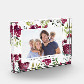 Foto-Block für benutzerdefinierte Winterblüten Fotoblock (Links)