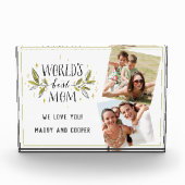 Foto-Block für die beste Mama der Welt Fotoblock (Vorderseite)