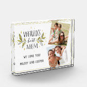 Foto-Block für die beste Mama der Welt Fotoblock (Links)