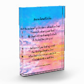 Foto Block Gedenkgedicht - Himmel goldgelb (Links)