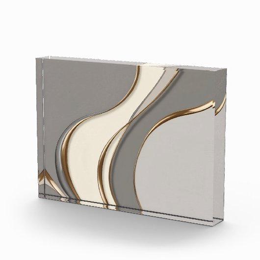 Foto-Block in stilvoller abstrakter Grafik Fotoblock (Rechts)