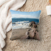 Foto-Block-Leinwand der Machrie Bay Card Kissen (Decke)