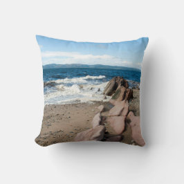 Foto-Block-Leinwand der Machrie Bay Card Kissen