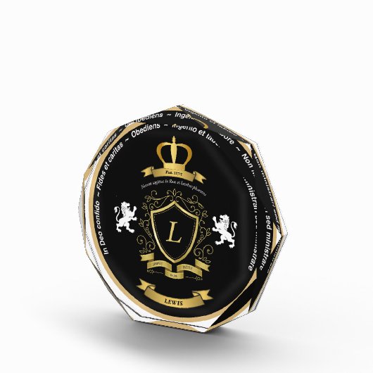 Foto-Block mit Lewis-Wappen Fotoblock (Rechts)