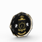 Foto-Block mit Lewis-Wappen Fotoblock (Links)