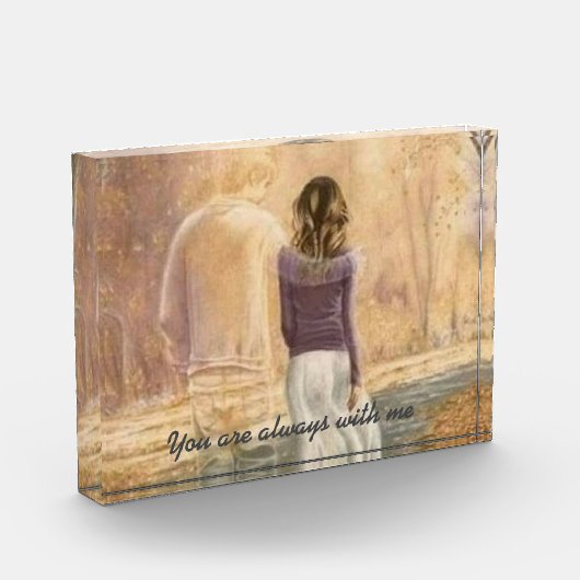 Foto Block "Sie sind immer bei mir" - personalisie (Links)