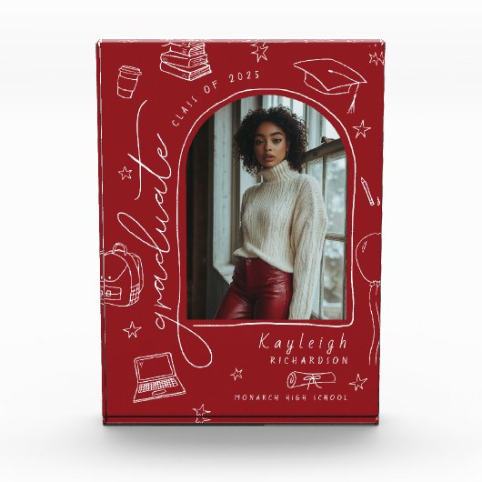 Foto-Blockblock für den handgezogenen Abschluss mi Fotoblock (Vorderseite)