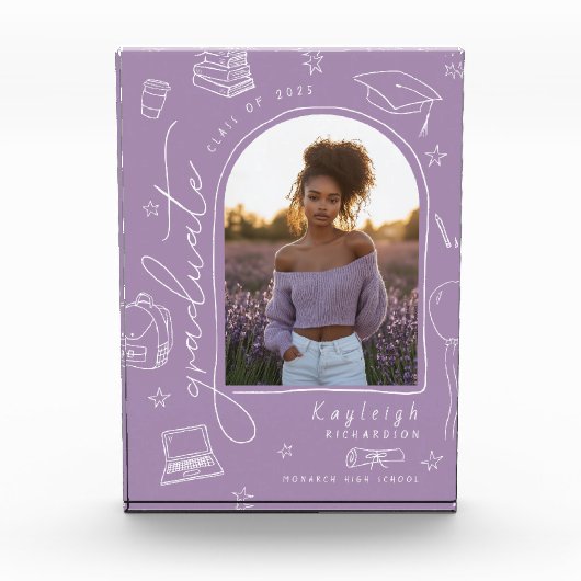 Foto-Blockblock für den Retro-Abschluss Fotoblock (Vorderseite)