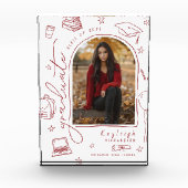 Foto-Blockblock mit weißem Retro-Handgezogenem Abs Fotoblock (Vorderseite)