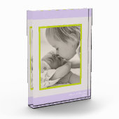 Foto Blockdekoration Kinder lila (Links)