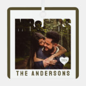 Foto Blockname Ornament Aus Metall (Vorderseite)