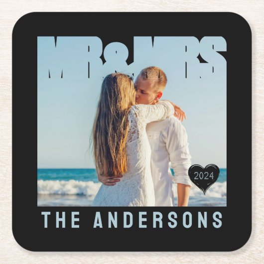 Foto Blockname Rechteckiger Pappuntersetzer (Vorderseite)