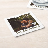 Foto Blockname Rechteckiger Pappuntersetzer (angewinkelt)