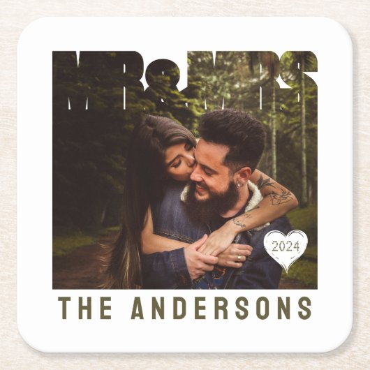 Foto Blockname Rechteckiger Pappuntersetzer (Vorderseite)