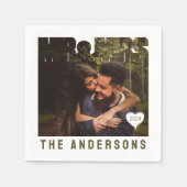 Foto Blockname Serviette (Vorderseite)