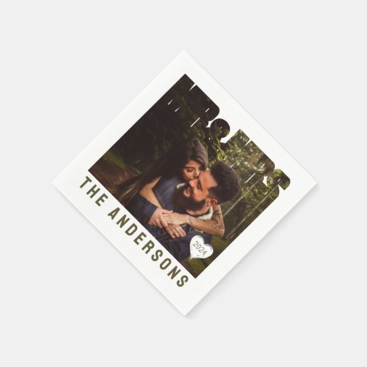 Foto Blockname Serviette (Ecke)