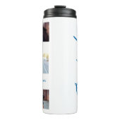 Foto Blue Abschluss Drehbuch modern elegant Thermosbecher (Vorderseite)