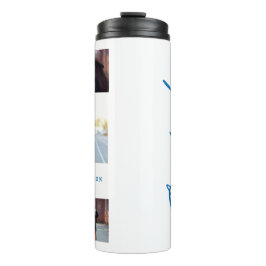 Foto Blue Abschluss Drehbuch modern elegant Thermosbecher