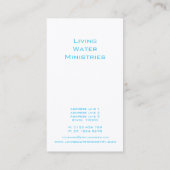 Foto Blue Black Biodice Wasser Custom Visitenkarte (Rückseite)