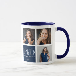 Foto Blue PhD Abschluss Tasse