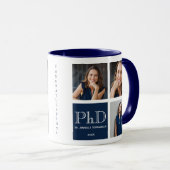 Foto Blue PhD Abschluss Tasse (VorderseiteRechts)