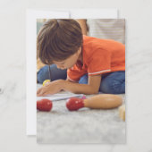 Foto Blue Preschool Teddy Bear Abschluss Einladung (Rückseite)