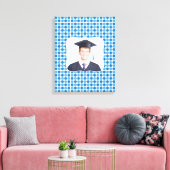 Foto Blue Retro [16x20] Zoll Canvas Print Leinwanddruck (Insitu (Wohnzimmer))