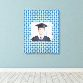 Foto Blue Retro [16x20] Zoll Canvas Print Leinwanddruck (Insitu (Holzboden))