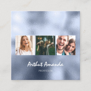 Foto Blue Sky Eventplaner Friseur Makeup Quadratische Visitenkarte