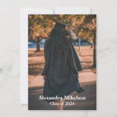 Foto Blue tiles Lemons Abschluss Dankeskarte (Rückseite)