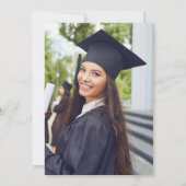 Foto Blue Toile Bow Coquette Nursing School Gradu Einladung (Rückseite)