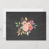 Foto-Blume für Frauen Rustikale Einladung (Rückseite)