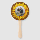 Foto Blumen rustikale elegante Hochzeit Save the D Fächer (Vorderseite)