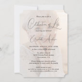 Foto Blumenbeerdigung Feier des Lebens Einladung (Vorderseite)