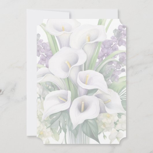 Foto Blumenbeerdigung Feier des Lebens Einladung (Rückseite)