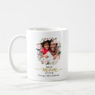 Foto Blumenkranz Beste Mama überhaupt Individuelle Kaffeetasse