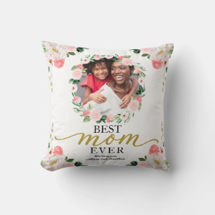 Foto Blumenkranz Beste Mama überhaupt Muttertag Kissen