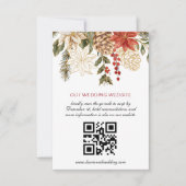 Foto Blumenweihnachtsfeier RSVP Karte (Vorderseite)