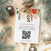 Foto Blumenweihnachtsfeier RSVP Karte